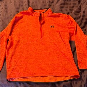Under Armour Men's Vibrant Orange Zip-Up Sweater